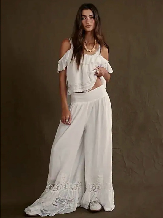Free People Pants - Free People field of roses set